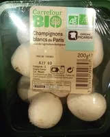 Sokerin määrä sisällä Champignons blancs de Paris