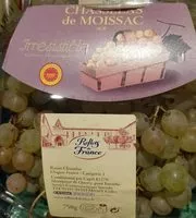 Jumlah gula yang masuk Raisin Chasselas
