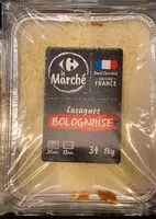 Cantidad de azúcar en Lasagnes bolognaise