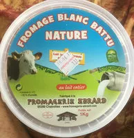 Sucre et nutriments contenus dans Fromagerie ebrard