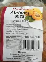 İçindeki şeker miktarı Abricots secs
