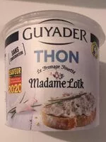 Sucre et nutriments contenus dans Guyader