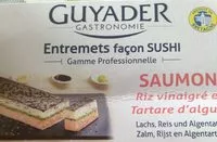 Sucre et nutriments contenus dans Guyader gamme professionnelle