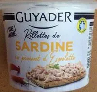 Cantidad de azúcar en Rillettes de sardines au piment d espelette