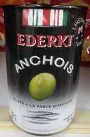 चीनी की मात्रा Olives farcies à la farce d'anchois