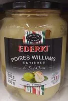 Poires williams au sirop