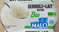 चीनी की मात्रा Semoule au lait nature bio