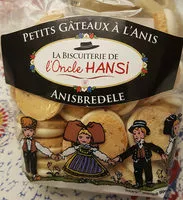 Sucre et nutriments contenus dans Biscuiterie de l oncle hansi