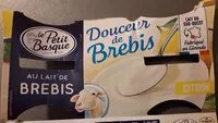 Quantité de sucre dans Douceur de brebis, citron