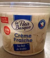 Quantité de sucre dans Crème fraîche