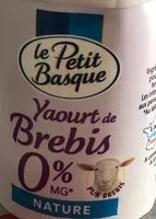 Cantidad de azúcar en Yaourt de Brebis 0% Nature