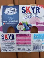 Количество сахара в Skyr Myrtille cassis au lait de brebis
