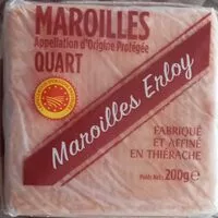 入っている砂糖の量 Maroilles Quart Erloy
