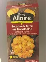 Zuckermenge drin Pommes de terre en rondelles