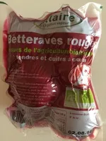 Jumlah gula yang masuk Betteraves rouges issues de l'agriculture biologique