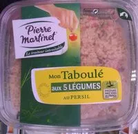Jumlah gula yang masuk Mon taboulé aux 5 légumes