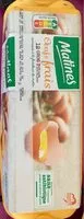 Jumlah gula yang masuk Oeufs frais dates du Jour de Ponte (date)