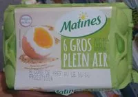 Jumlah gula yang masuk 6 GROS OEUFS FRAIS  de poules élevées en plein air