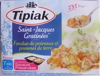 Количество сахара в Saint-Jacques Gratinées*-Fondue de poireaux et pommes de terre, Surgelées