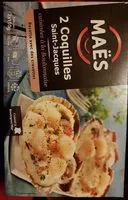 Amount of sugar in 2 coquilles saint Jacques a la boulonnaise