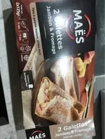 Amount of sugar in Galettes jambon et fromage