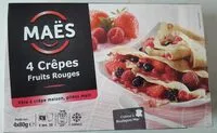 Amount of sugar in Maës 4 Crêpes Fruits Rouges