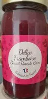 Количество сахара в Délice Framboise Biscuit Rose de Reims