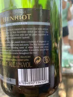 Sucre et nutriments contenus dans Henriot