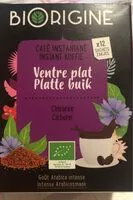 入っている砂糖の量 Vitarmonyl Biorigine Café Ventre Plat Chicorée