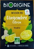 入っている砂糖の量 Infusion Bio Gingembre Citron