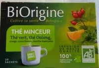 入っている砂糖の量 Thé Minceur BiOrigin