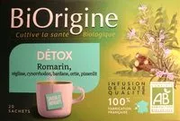 Sokerin määrä sisällä Infusion Détox