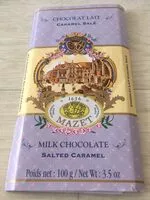 चीनी की मात्रा Chocolat lait caramel salé