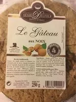 Sucre et nutriments contenus dans Biscuiterie delfour