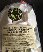 Cantidad de azúcar en Meringue Striée Parfum Vanille
