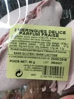 Cantidad de azúcar en Meringues Délices parfum fraise
