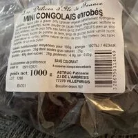 Cantidad de azúcar en Mini congolais enrobés