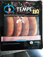 Suhkru kogus sees Tempe, Saucisses fumées d'alsace, la barquette de 4 400 gr