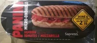 Panini jambon tomates mozzarella