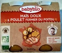 Suhkru kogus sees Petits pots au poulet et légumes, dès 8 mois, certifié AB