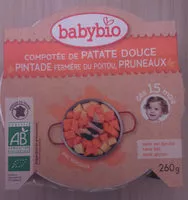 Sokerin määrä sisällä Menu Patate Douce Pintade Pruneaux