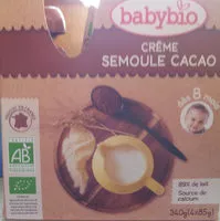 Cantidad de azúcar en Crème semoule cacao