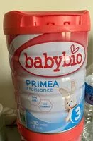 Amount of sugar in Babybio Primea Croissance 3