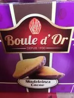 Cantidad de azúcar en Madeleines Cacao