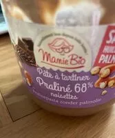 Amount of sugar in Pâte à tartiner Praliné 68% noisettes