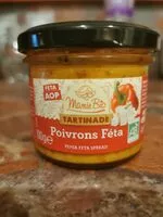 Amount of sugar in Tartinade poivrons féta