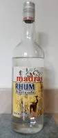 Cantidad de azúcar en Rhum agricole