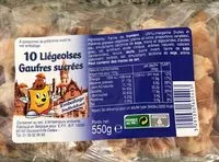 Amount of sugar in Gaufres Liégeoises