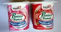 Quantité de sucre dans Panier de Yoplait - Fruits mixés - Fraise, Framboise, Cerise