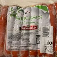 चीनी की मात्रा Saucisses  de Strasbourg